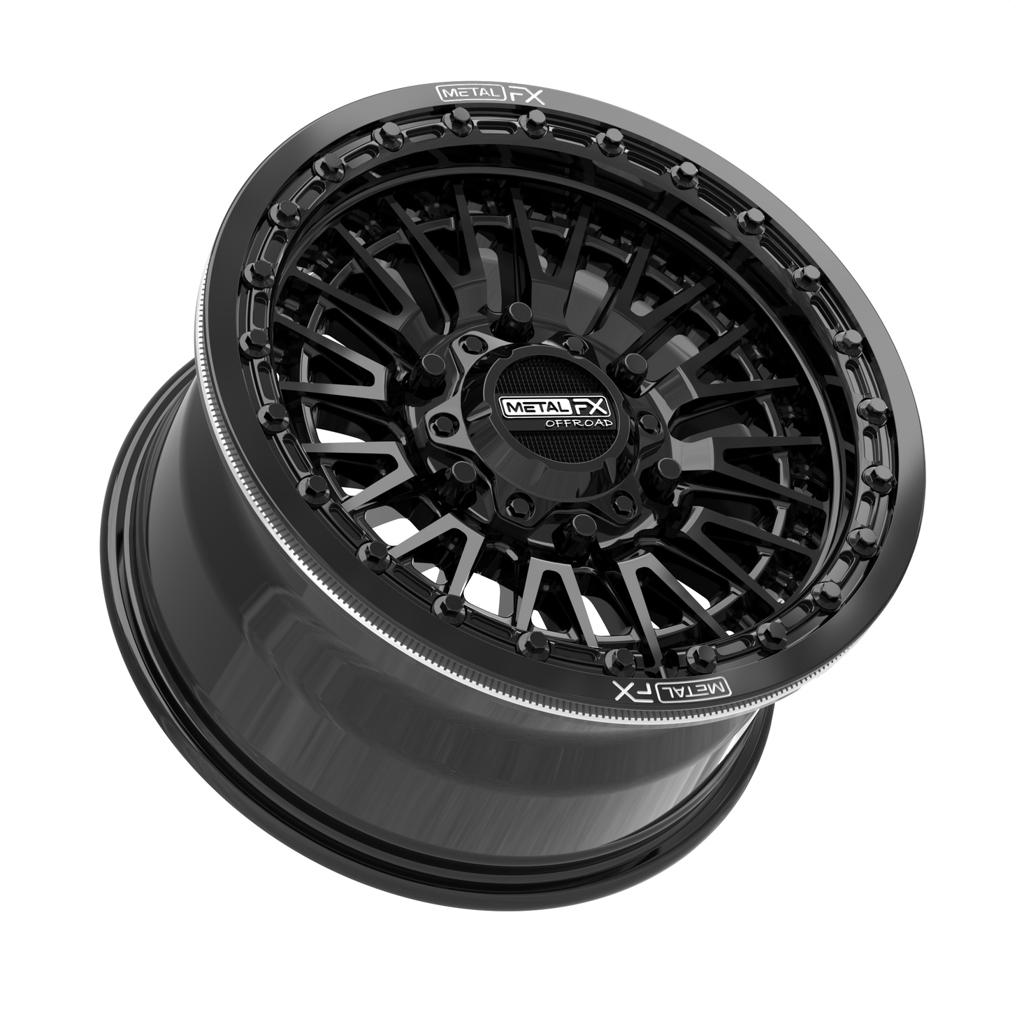 Slayer 6R UTV Beadlock Wheel (Gloss Black) Metal FX Offroad
