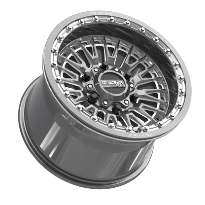 Slayer 6R UTV Beadlock Wheel (Gunmetal Contrast Cut) Metal FX Offroad