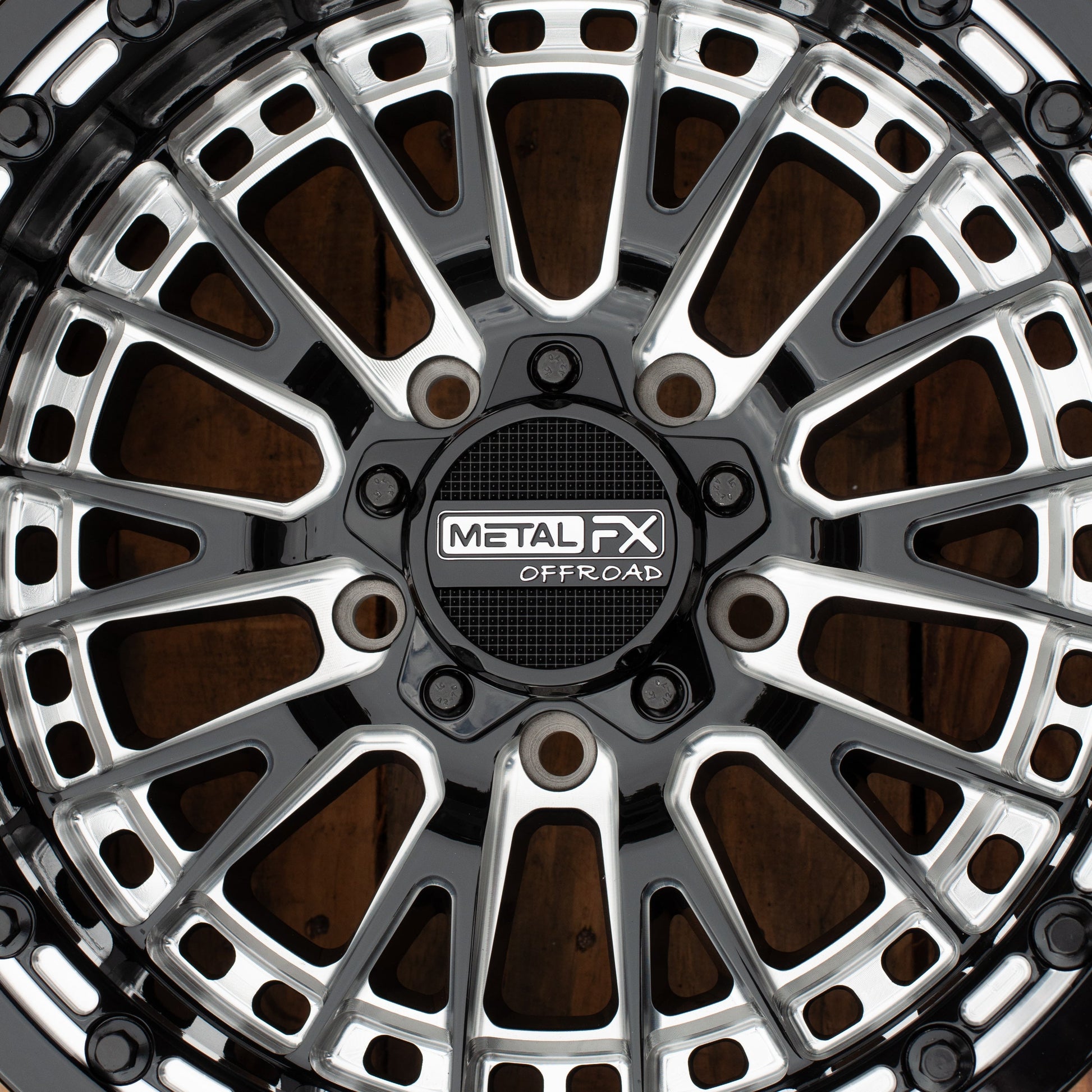 Slayer R UTV Beadlock Wheel (Gloss Black Contrast Cut) Metal FX Offroad