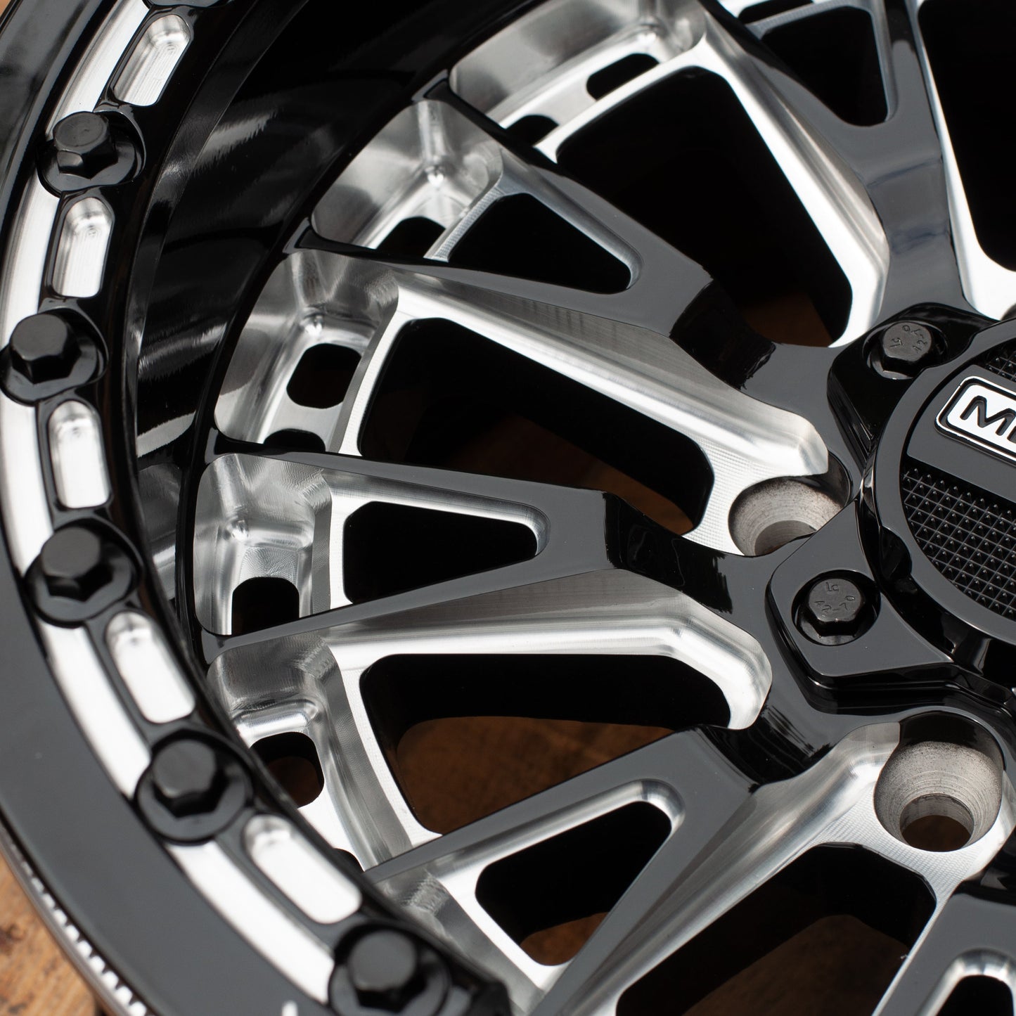 Slayer R UTV Beadlock Wheel (Gloss Black Contrast Cut) Metal FX Offroad