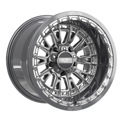 Slayer R UTV Beadlock Wheel (Gunmetal Contrast Cut) Metal FX Offroad
