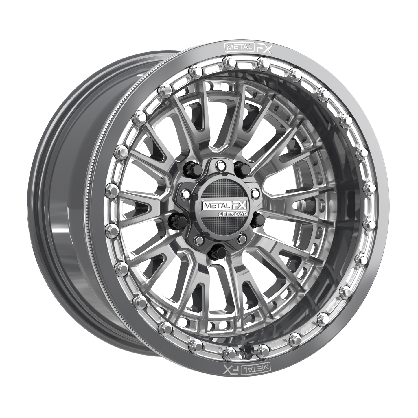 Slayer R UTV Beadlock Wheel (Gunmetal Contrast Cut) Metal FX Offroad