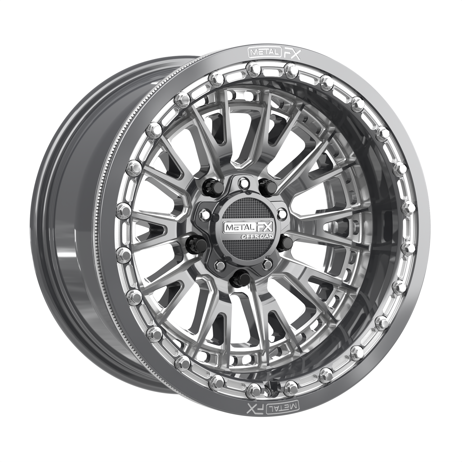 Slayer R UTV Beadlock Wheel (Gunmetal Contrast Cut) Metal FX Offroad