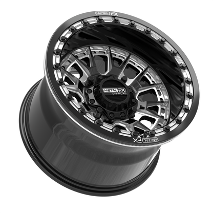 Slayer UTV Beadlock Wheel (Gloss Black Contrast Cut) Metal FX Offroad