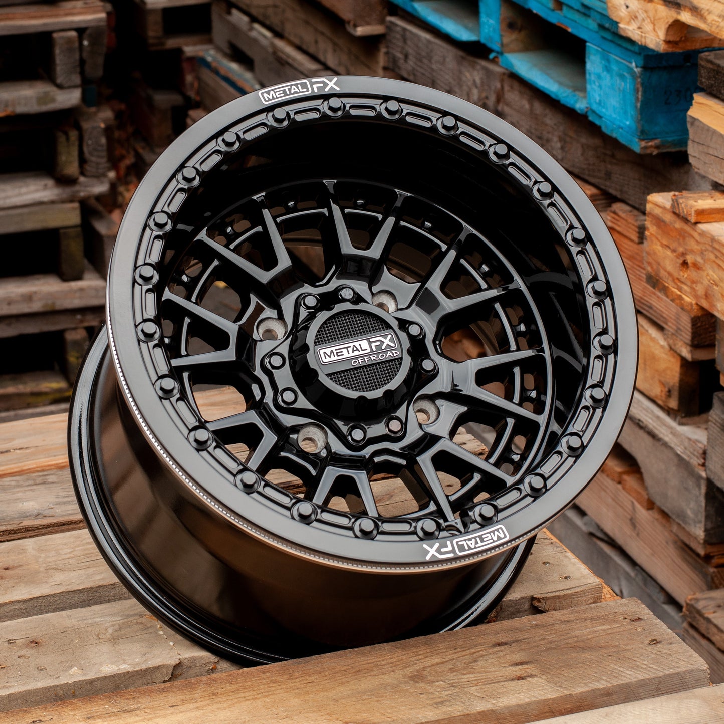 Slayer UTV Beadlock Wheel (Gloss Black) Metal FX Offroad