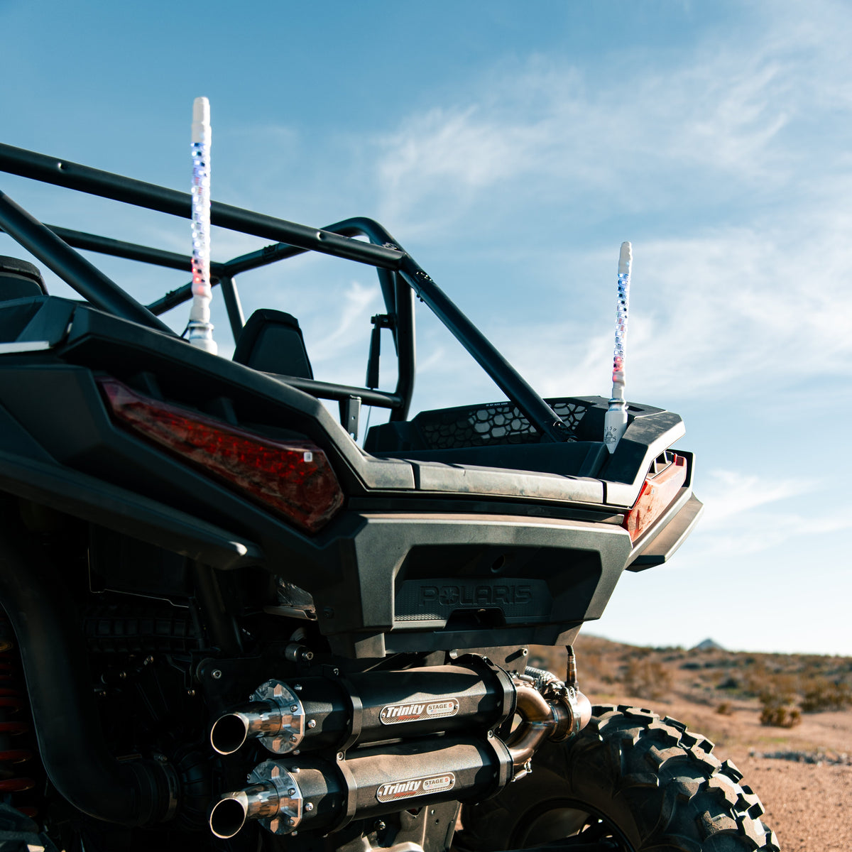 187 Chalk Line LED Whips (Pair) | 5150 Whips