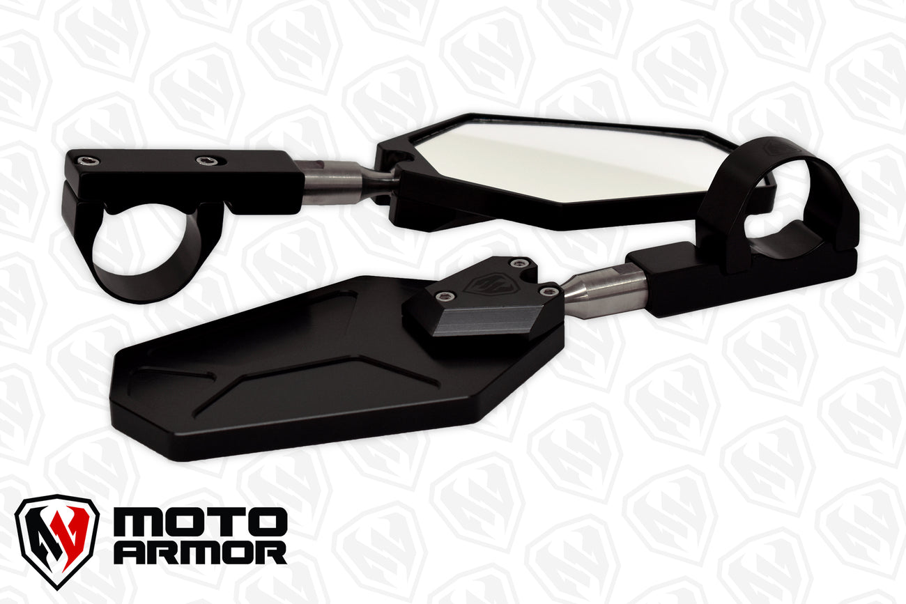 UTV Billet Convex Side Mirrors Moto Armor