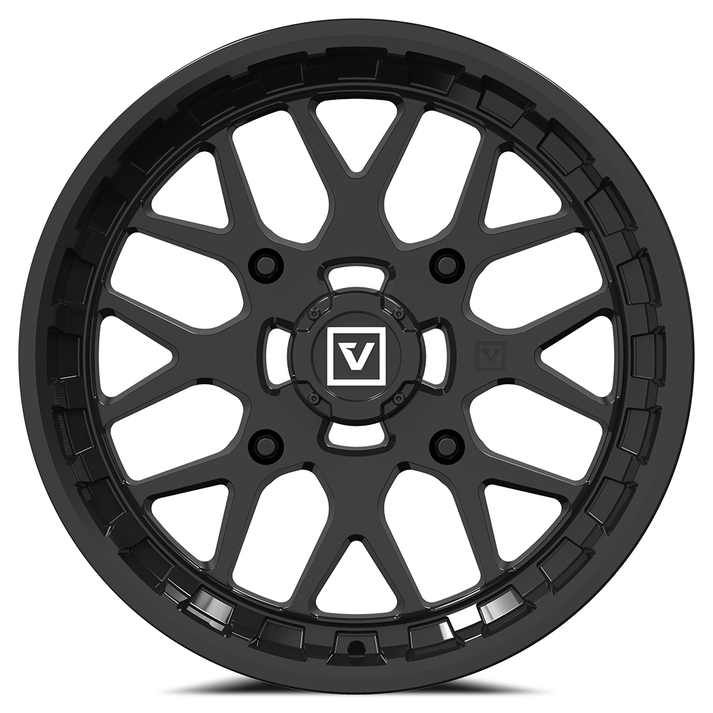 V03 UTV Gloss Black Wheel (14x7 25mm 4x137) Valor Offroad