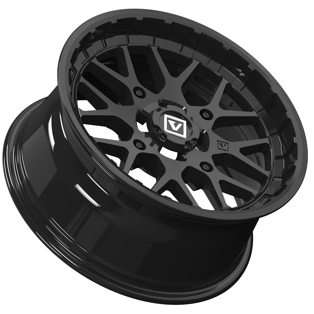 V03 UTV Gloss Black Wheel (14x7 25mm 4x137) Valor Offroad