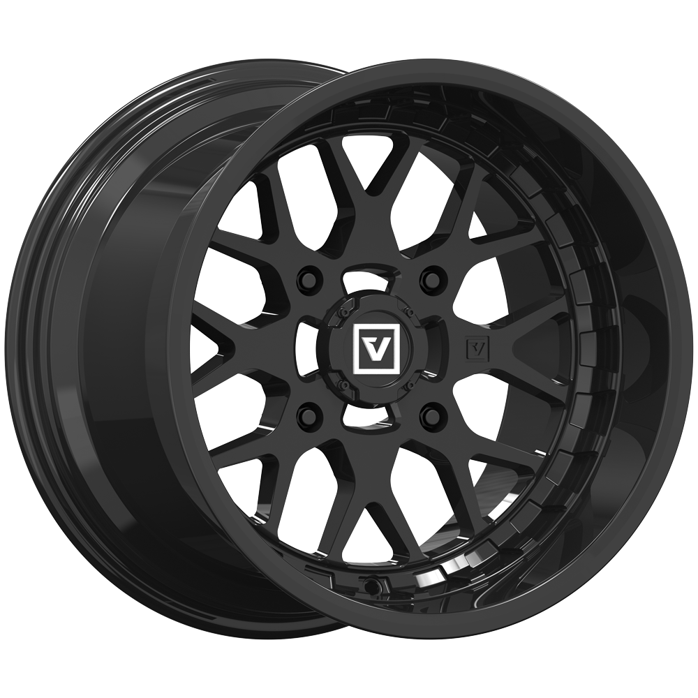 V03 UTV Gloss Black Wheel (15x10 0mm 4x156) Valor Offroad