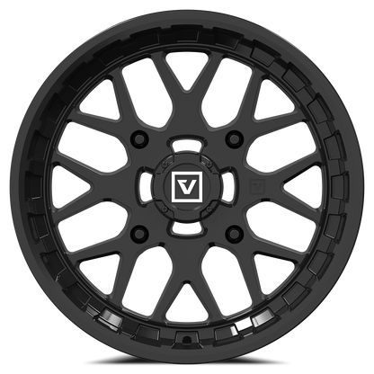 V03 UTV Gloss Black Wheel (15x10 0mm 4x156) Valor Offroad