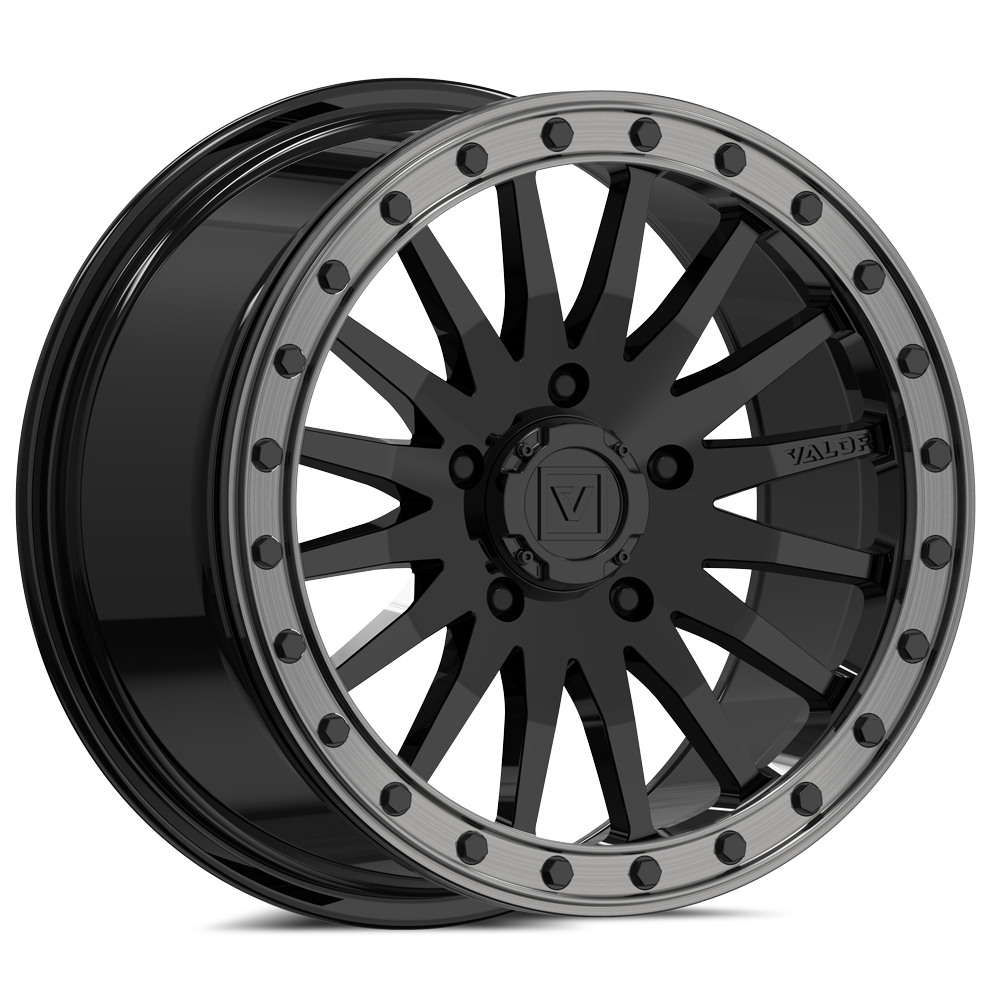 V06 UTV Gloss Black Wheel (15x8 40mm 5x114.3) Valor Offroad