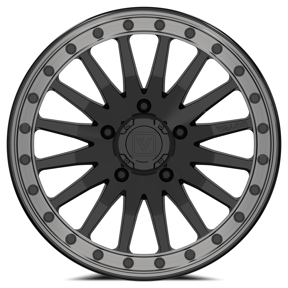 V06 UTV Gloss Black Wheel (15x8 40mm 5x114.3) Valor Offroad