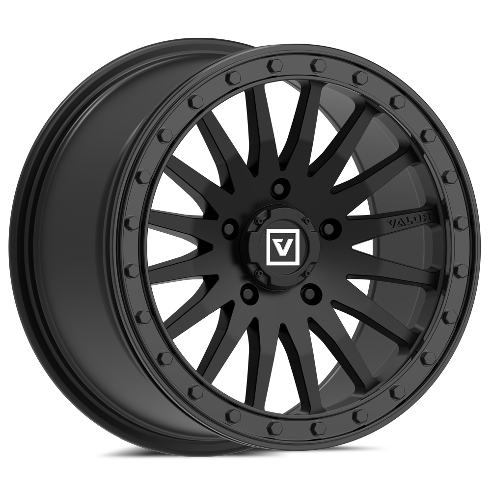 V06 UTV Satin Black Wheel (15x8 40mm 5x114.3) Valor Offroad
