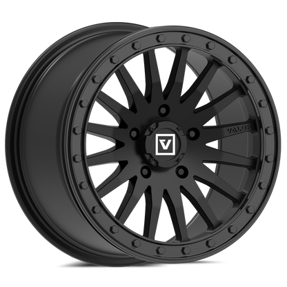 V06 UTV Satin Black Wheel (15x8 40mm 5x114.3) Valor Offroad