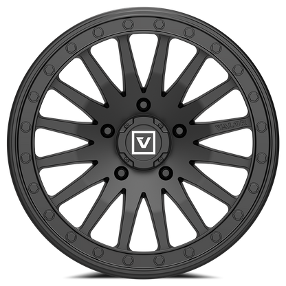 V06 UTV Satin Black Wheel (15x8 40mm 5x114.3) Valor Offroad