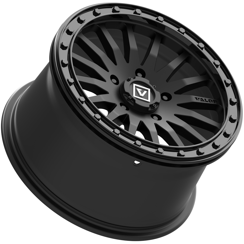 V06 UTV Satin Black Wheel (15x8 40mm 5x114.3) Valor Offroad