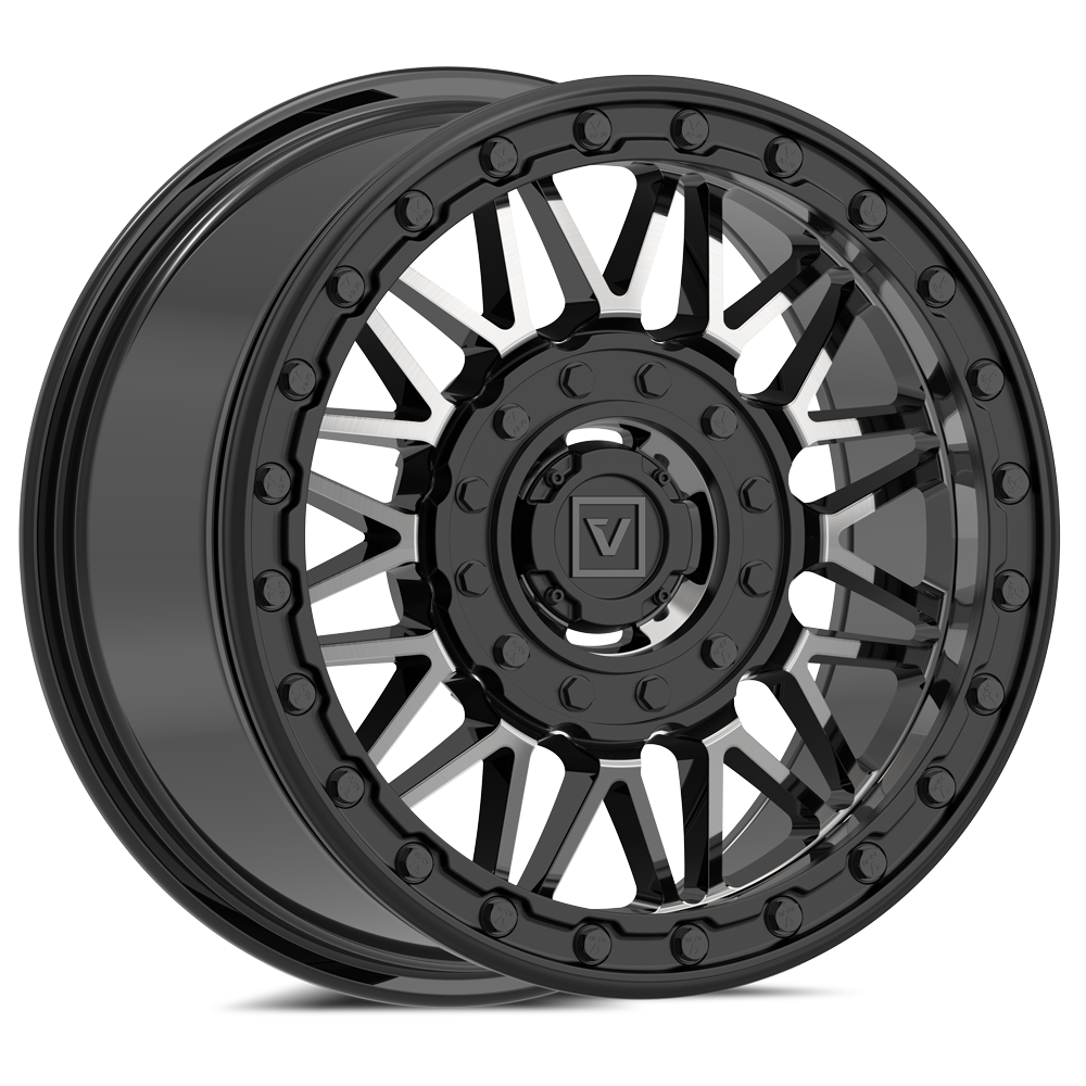 V08 UTV Dark Tint Beadlock Wheel (15x7 30mm 4x137/4x156) Valor Offroad