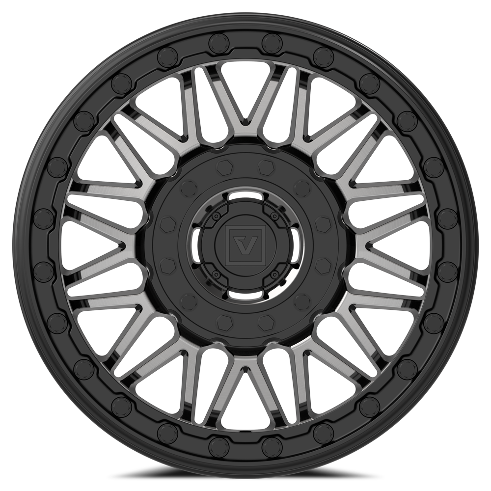 V08 UTV Dark Tint Beadlock Wheel (15x7 30mm 4x137/4x156) Valor Offroad