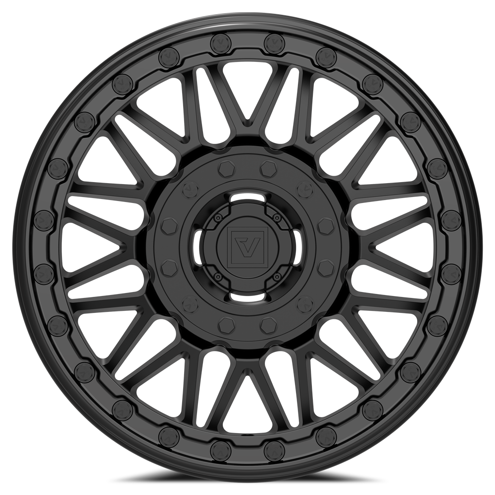 V08 UTV Satin Black Beadlock Wheel (15x7 30mm 4x137/4x156) Valor Offroad