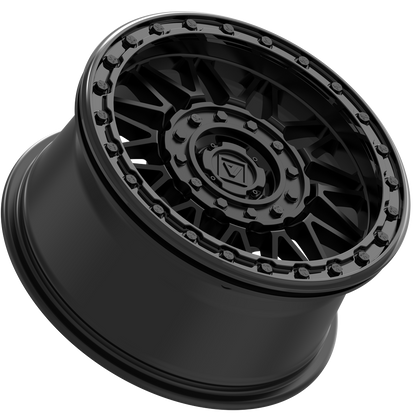 V08 UTV Satin Black Beadlock Wheel (15x7 30mm 4x137/4x156) Valor Offroad
