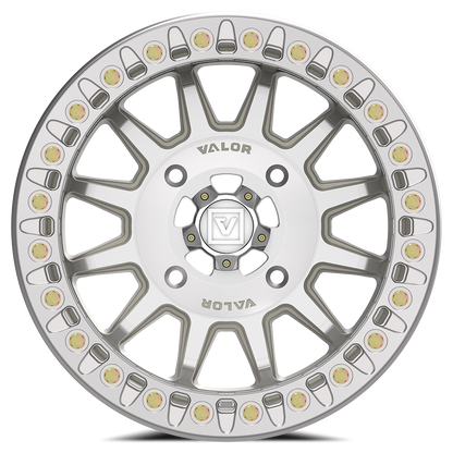 V09 UTV Raw Machined Beadlock Wheel (15x7 40mm 4x156) Valor Offroad