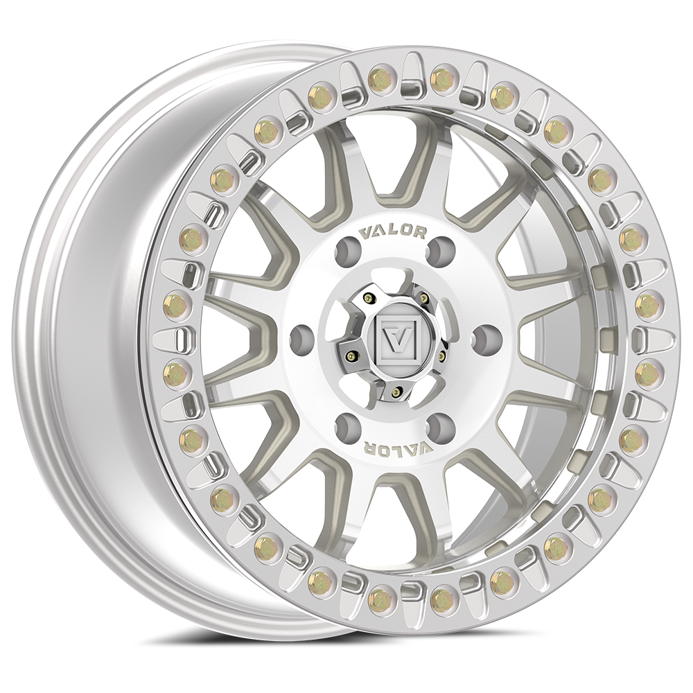 V09 UTV Raw Machined Beadlock Wheel (15x7 40mm 6x139.7) Valor Offroad