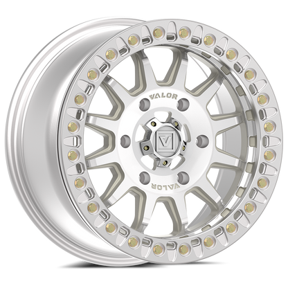 V09 UTV Raw Machined Beadlock Wheel (15x7 40mm 6x139.7) Valor Offroad