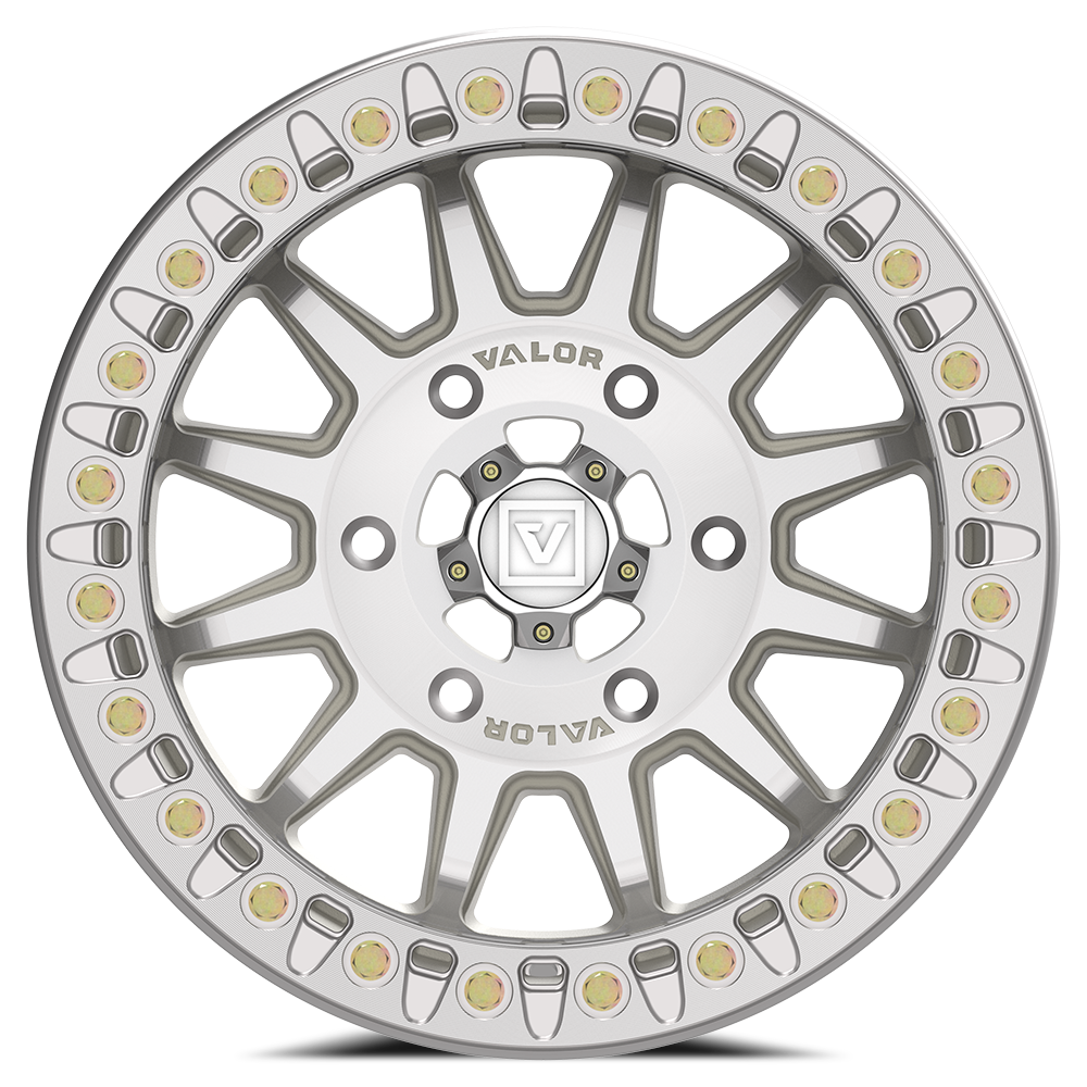 V09 UTV Raw Machined Beadlock Wheel (15x7 40mm 6x139.7) Valor Offroad