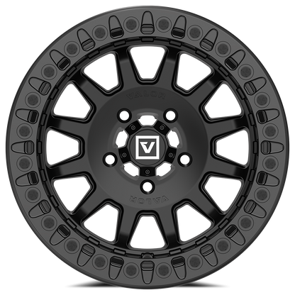 V09 UTV Satin Black Beadlock Wheel (15x10 0mm 4x156) Valor Offroad