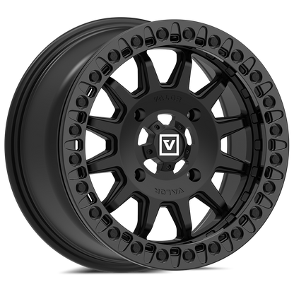 V09 UTV Satin Black Beadlock Wheel (15x7 40mm 4x156) Valor Offroad