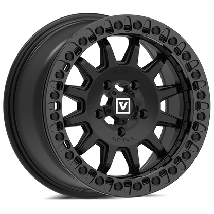 V09 UTV Satin Black Beadlock Wheel (15x7 40mm 5x114.3) Valor Offroad