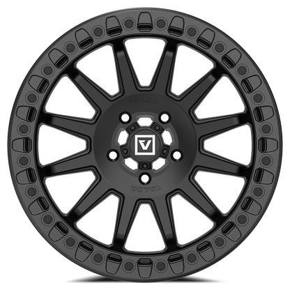 V09 UTV Satin Black Beadlock Wheel (17x8 40mm 5x114.3) Valor Offroad