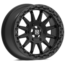 V09 UTV Satin Black Beadlock Wheel (17x8 40mm 6x139.7) Valor Offroad