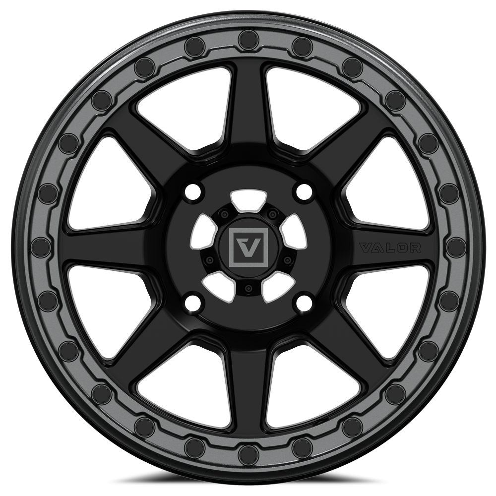 V13 UTV Satin Black Beadlock Wheel (15x7 10mm 4x137) Valor Offroad