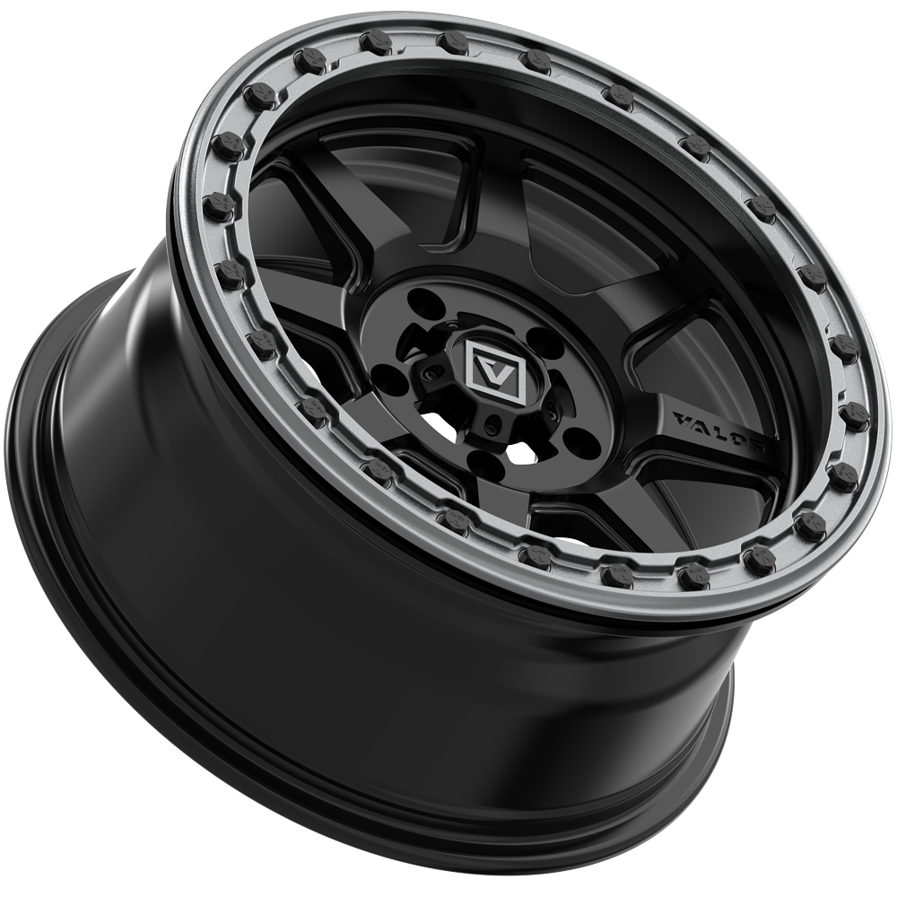V13 UTV Satin Black Beadlock Wheel (15x7 10mm 4x137) Valor Offroad