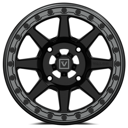 V13 UTV Satin Black Beadlock Wheel (15x7 10mm 5x114.3) Valor Offroad