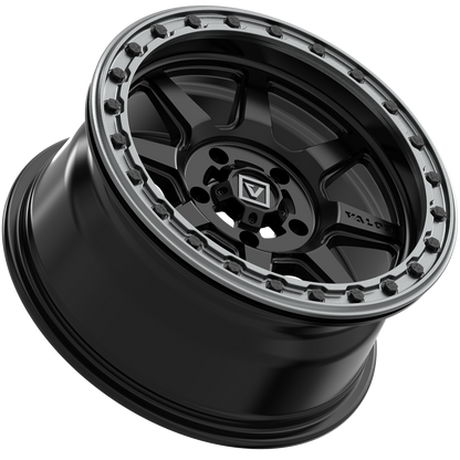V13 UTV Satin Black Beadlock Wheel (15x7 10mm 5x114.3) Valor Offroad