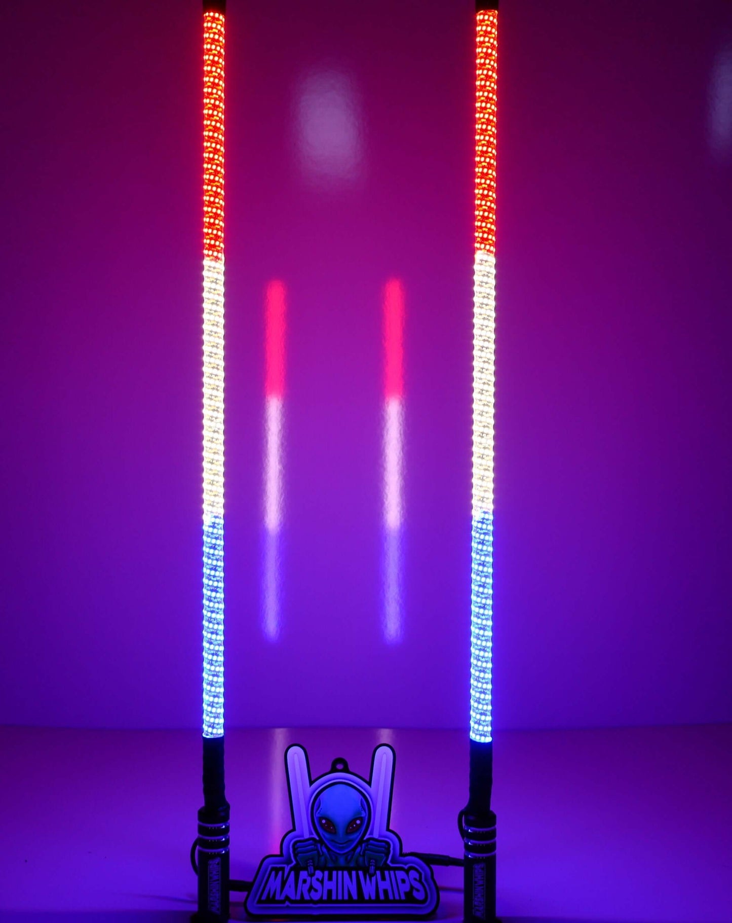 V2 LED Whip Set with Black Out Bases