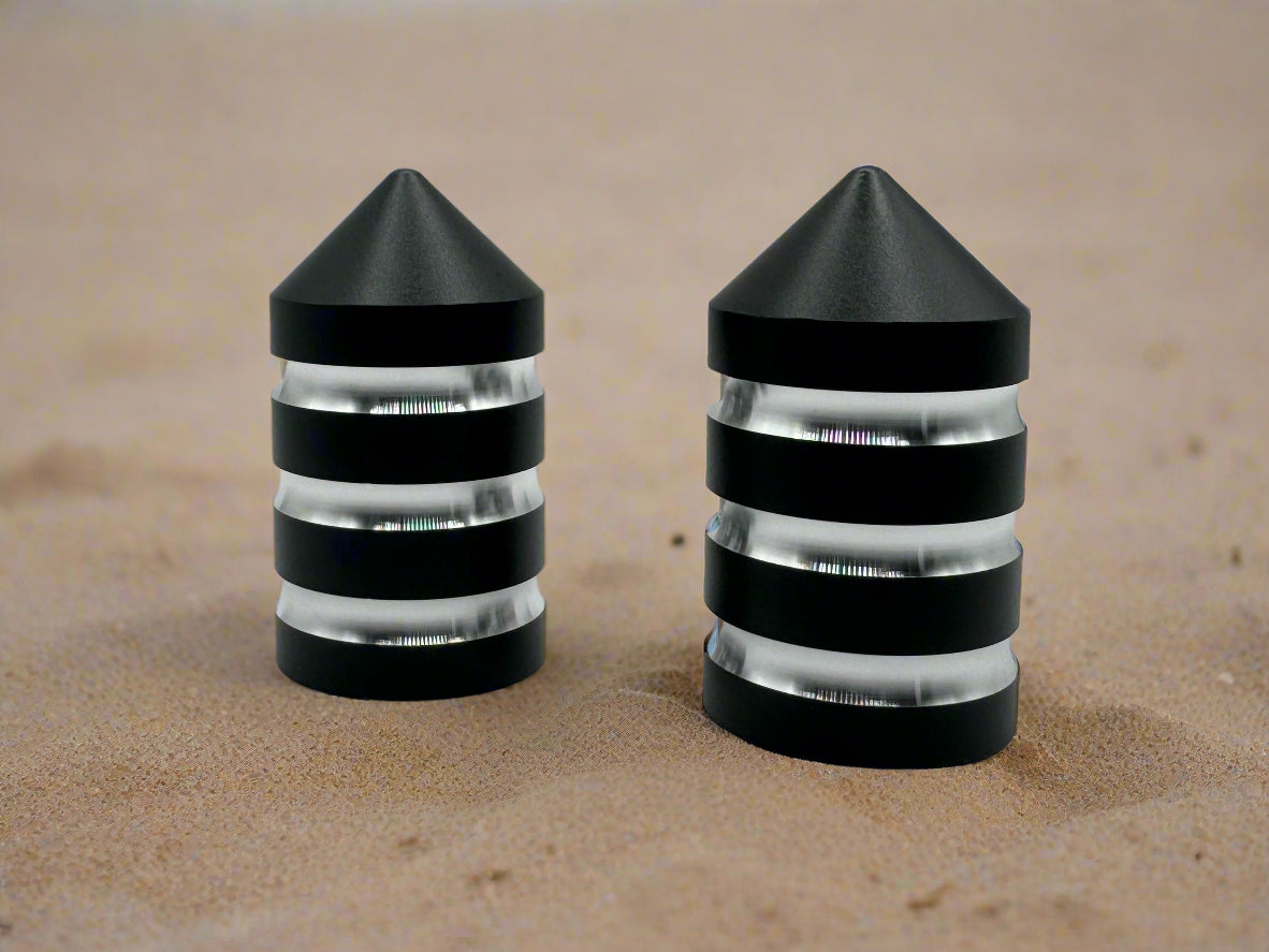 Marshin Whips Billet Magnetic Base Caps | Protective Dust Covers | Pair
