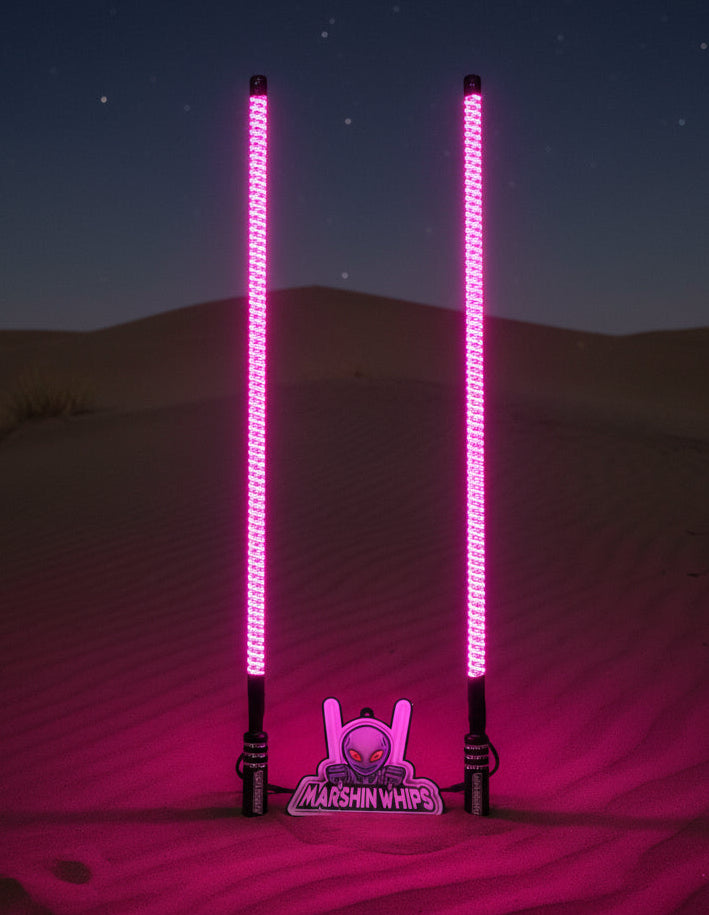 V2 LED Whip Set with Black Out Bases
