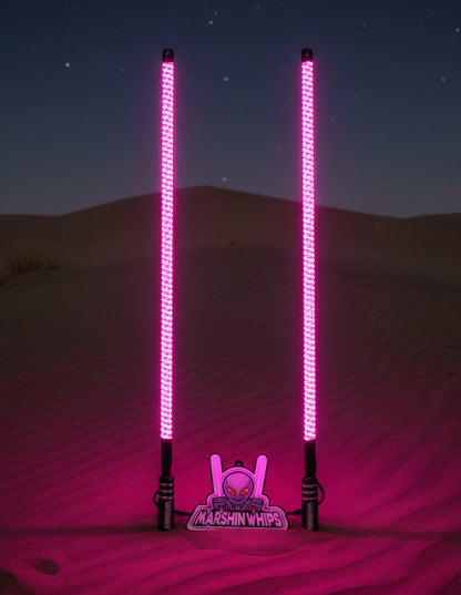 V2 LED Whip Set with Black Out Bases