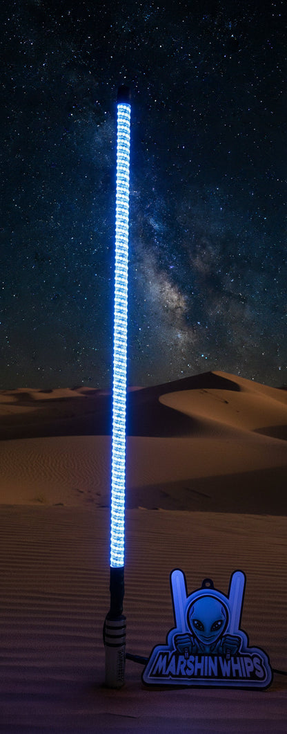 V3 LED Whip with Chrome Black Base (Single)