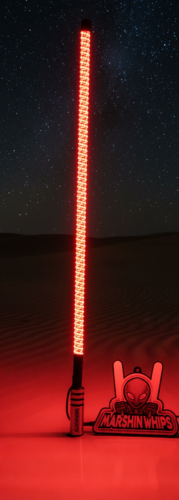 V3 LED Whip with Chrome Black Base (Single)