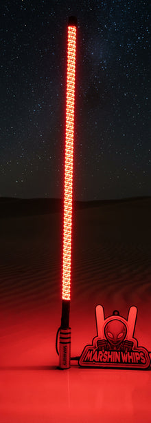 V3 LED Whip with Chrome Black Base (Single)
