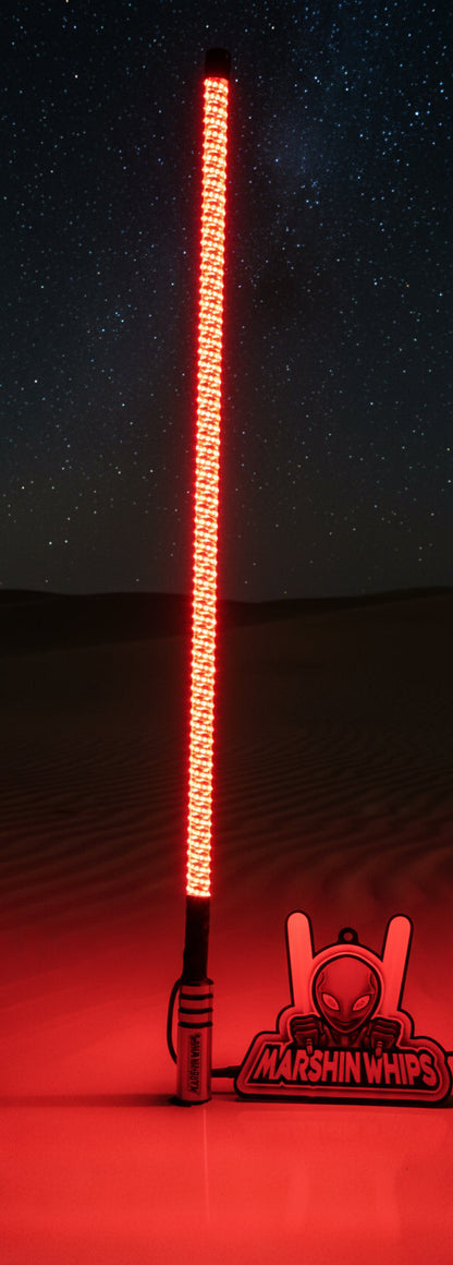 V3 LED Whip with Chrome Black Base (Single)