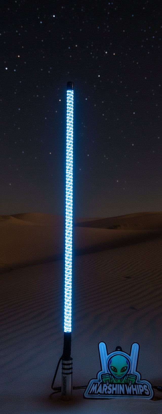 V3 LED Whip with Chrome Black Base (Single)