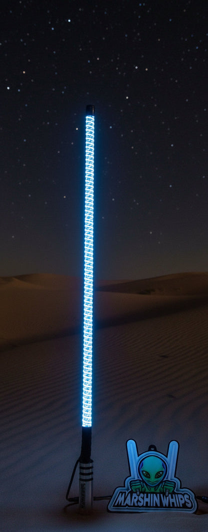 V3 LED Whip with Chrome Black Base (Single)
