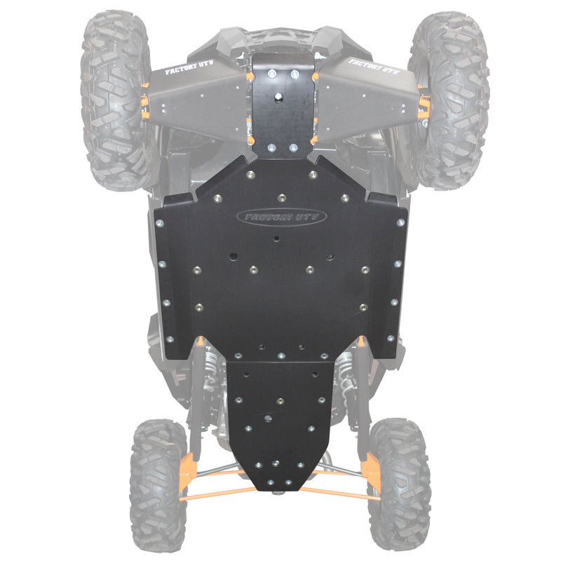 Polaris RZR XP 1000 / Turbo 2-Seat UHMW Skid Plate by Factory UTV, front view