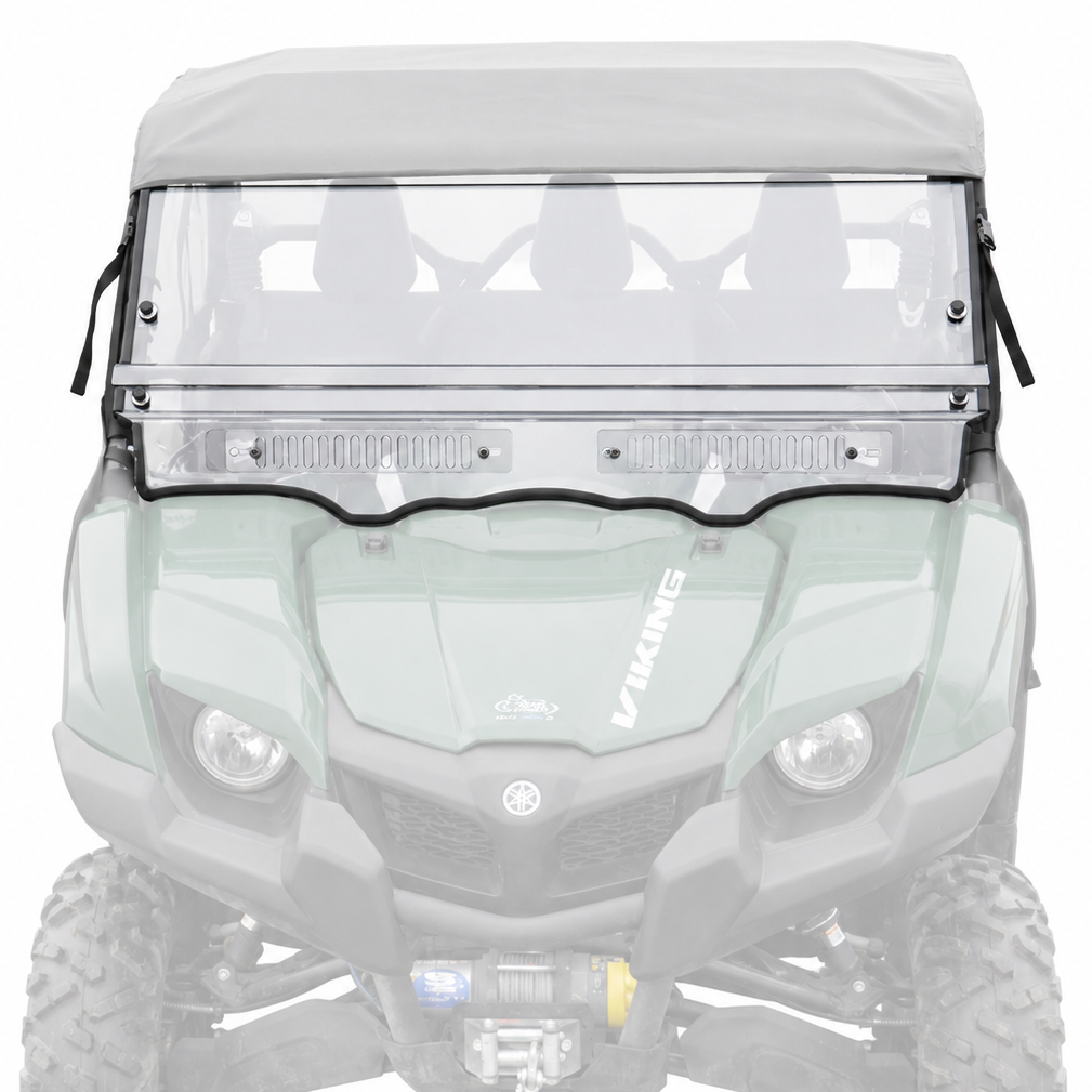 Yamaha Viking (2014-2023) Scratch Resistant Polycarbonate Front Windshield | 3 Star UTV
